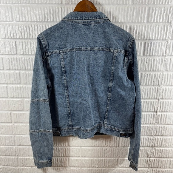 Free People We The Free Rumors Denim Jacket NWT Light Indigo Large - Picture 6 of 7
